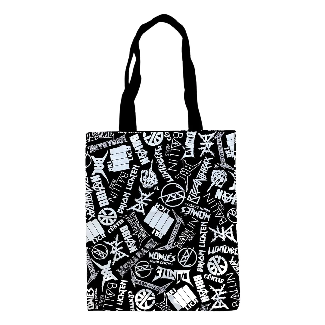 PUNK ROCK ALL OVER TOTE BAG