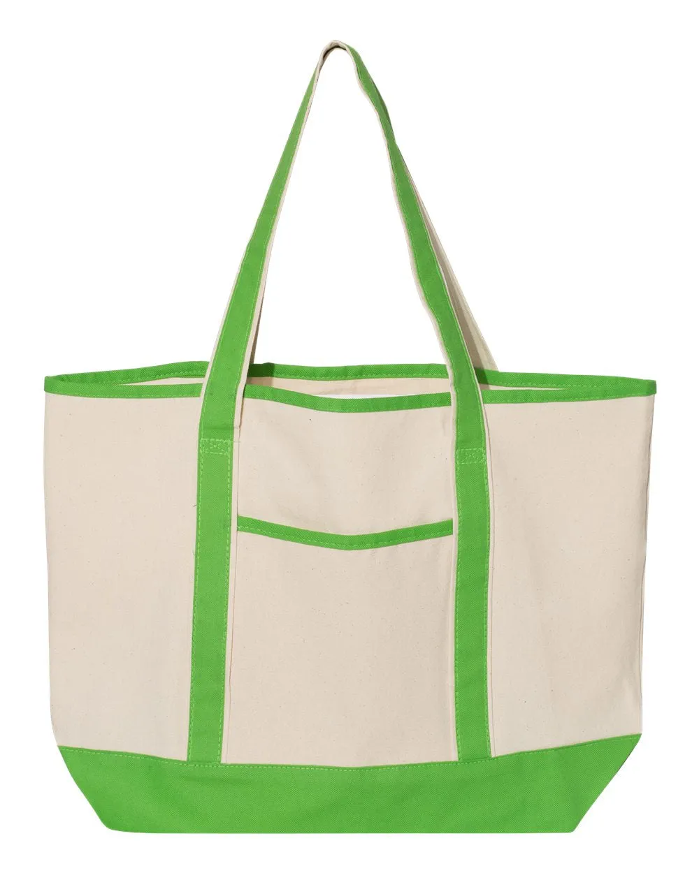Q-Tees Large Canvas Deluxe Tote