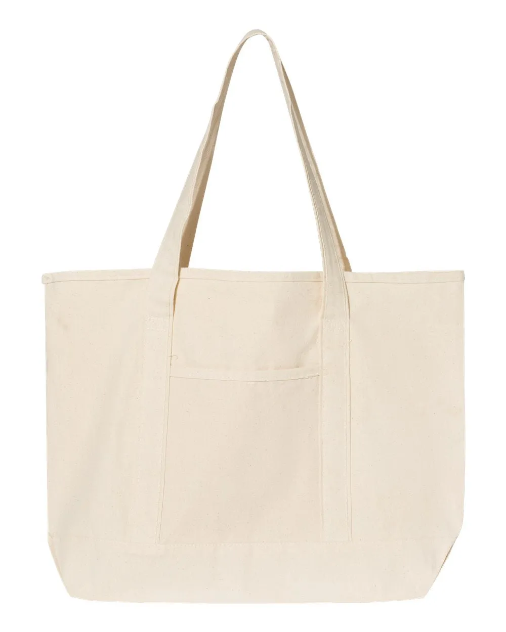 Q-Tees Large Canvas Deluxe Tote