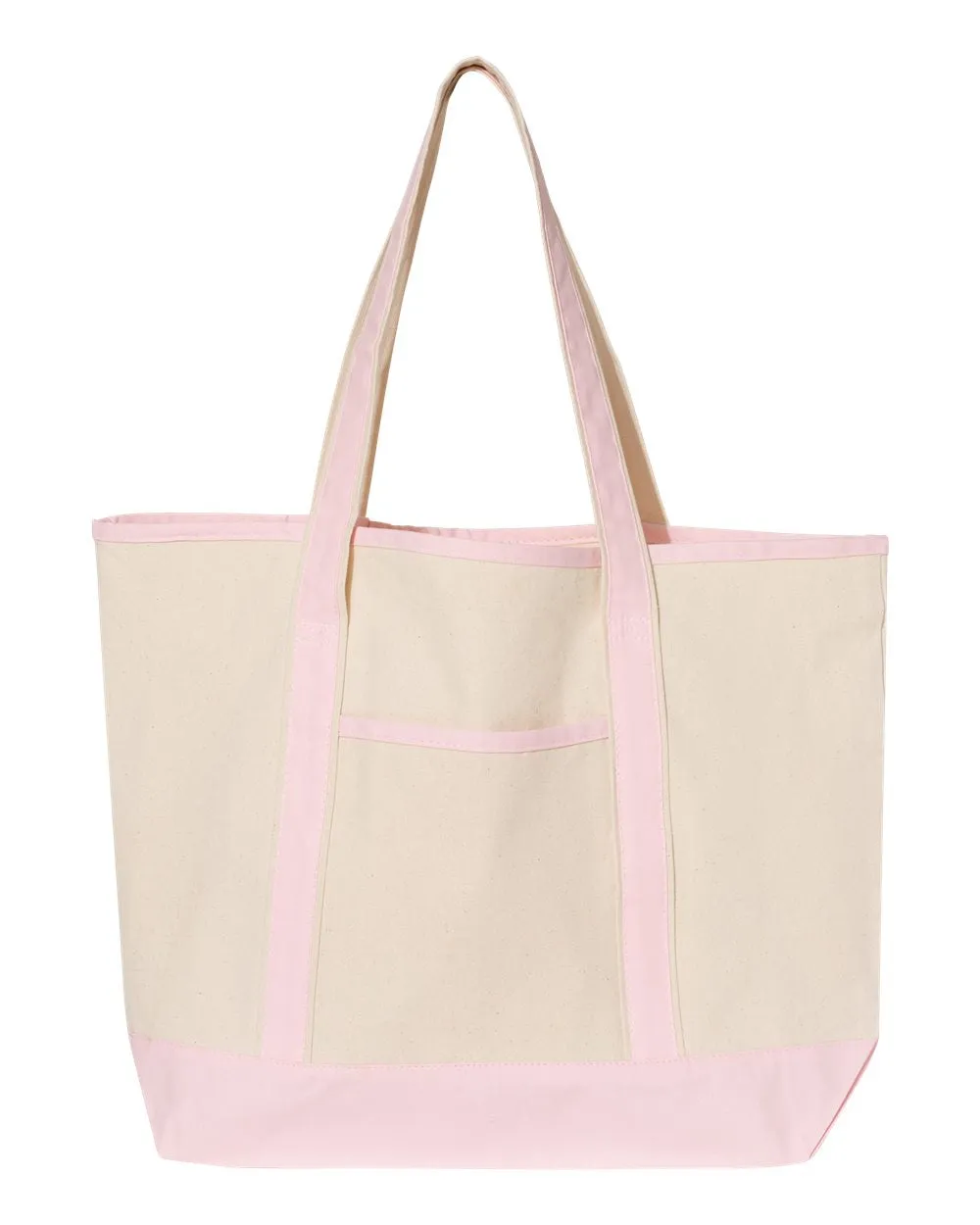 Q-Tees Large Canvas Deluxe Tote