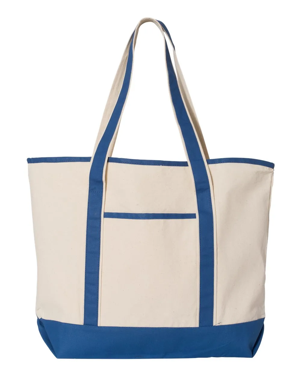 Q-Tees Large Canvas Deluxe Tote