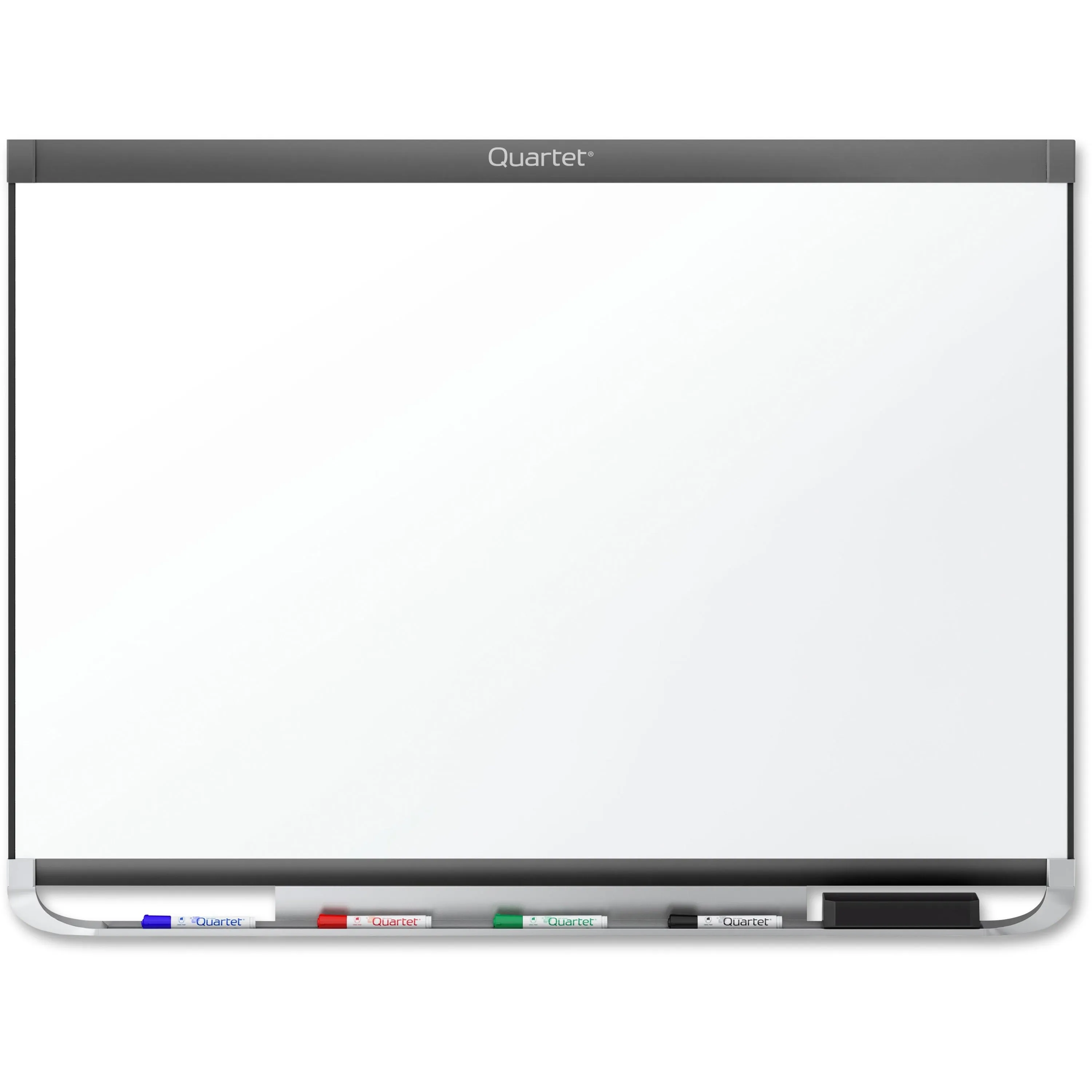 Quartet® Prestige® 2 DuraMax® Porcelain Magnetic Whiteboard, 4' x 3', Graphite Finish Frame