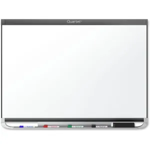 Quartet® Prestige® 2 DuraMax® Porcelain Magnetic Whiteboard, 4' x 3', Graphite Finish Frame