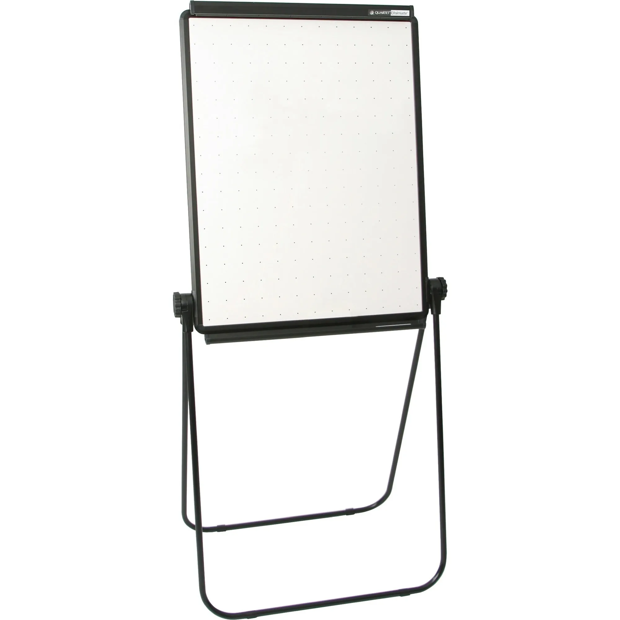 Quartet® Unimate® Total Erase®Easel, Whiteboard, 26" x 34", Black Frame