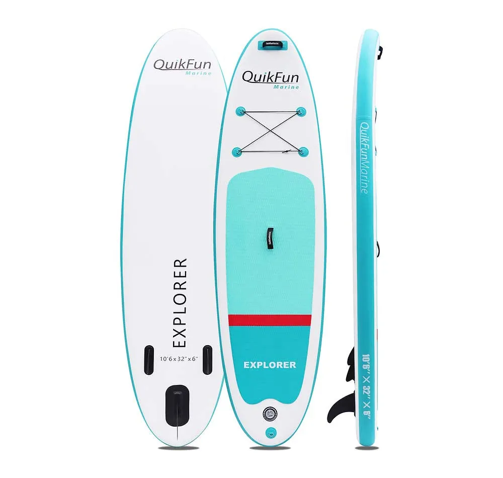 QuikFun Marine QuikSup Explorer 10'6" Inflatable Stand Up Paddle Board