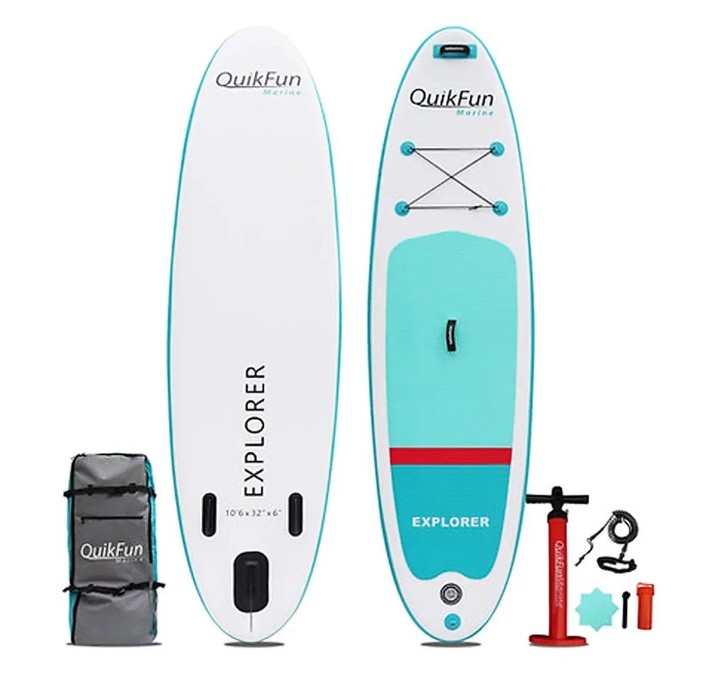 QuikFun Marine QuikSup Explorer 10'6" Inflatable Stand Up Paddle Board