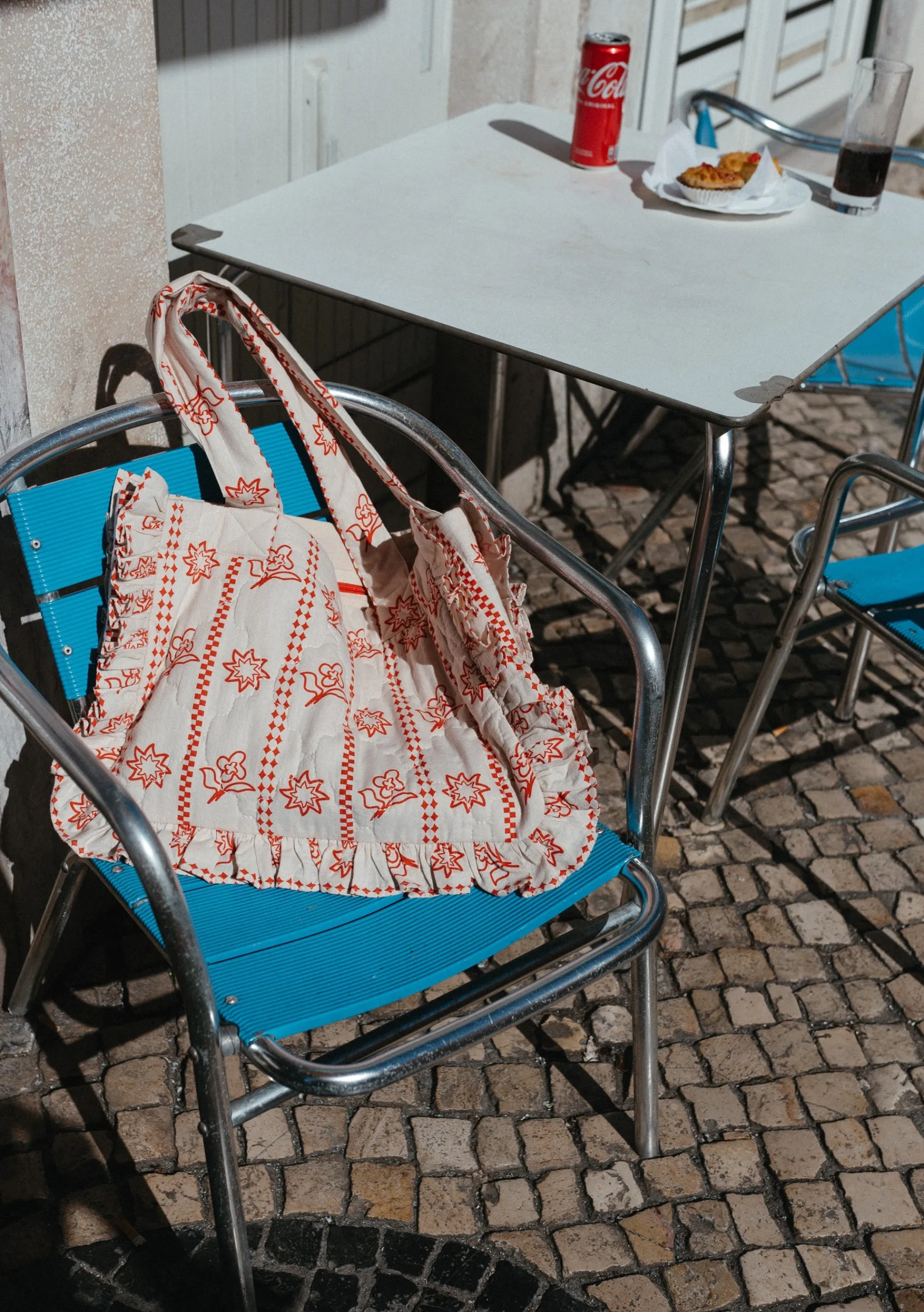 Quilted Cotton Tote Bag in Flora