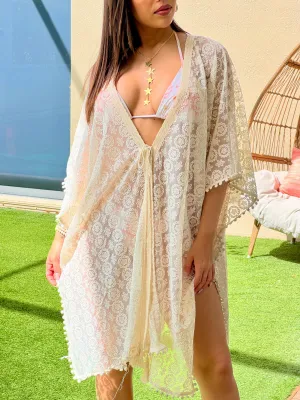 "Endeless" Mesh Kimono Sleeve Poncho