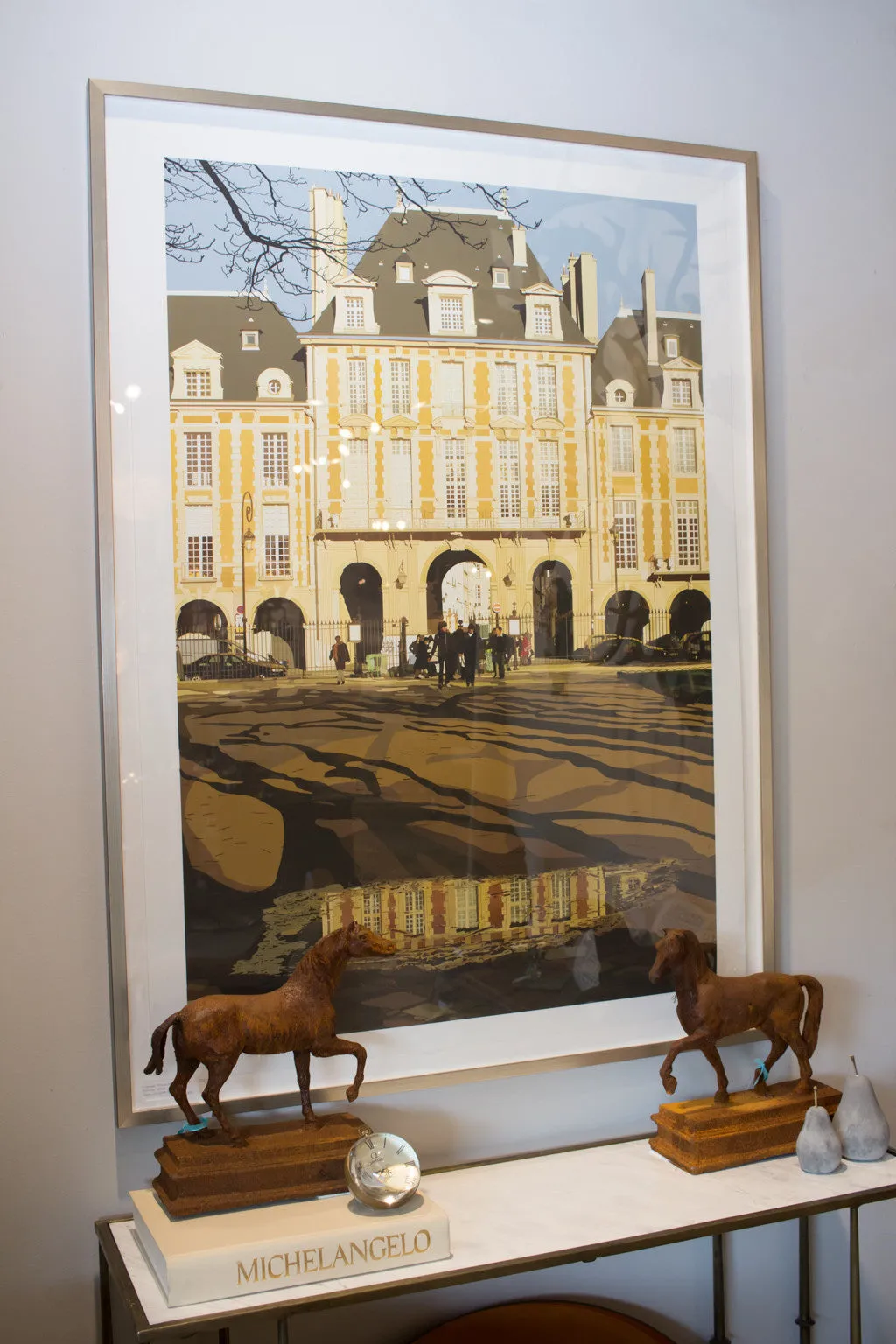 "Place de Vosges" by Parisian Artist Jean-Jacques Greif (Framed or Unframed)