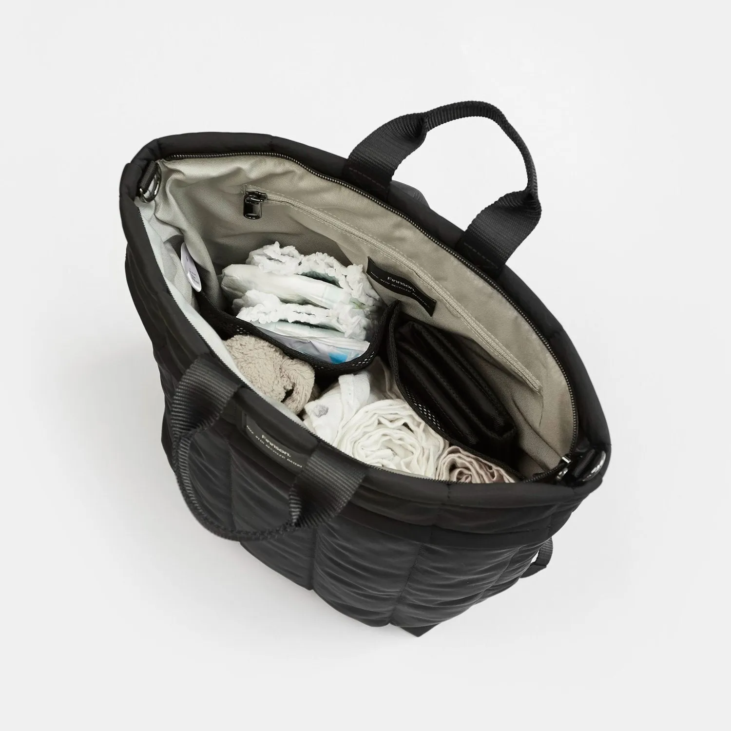 RAE Eco Changing Backpack with Changing Mat (Black)