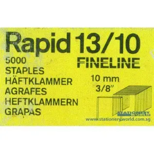 Rapid Staples 10mm 13/10
