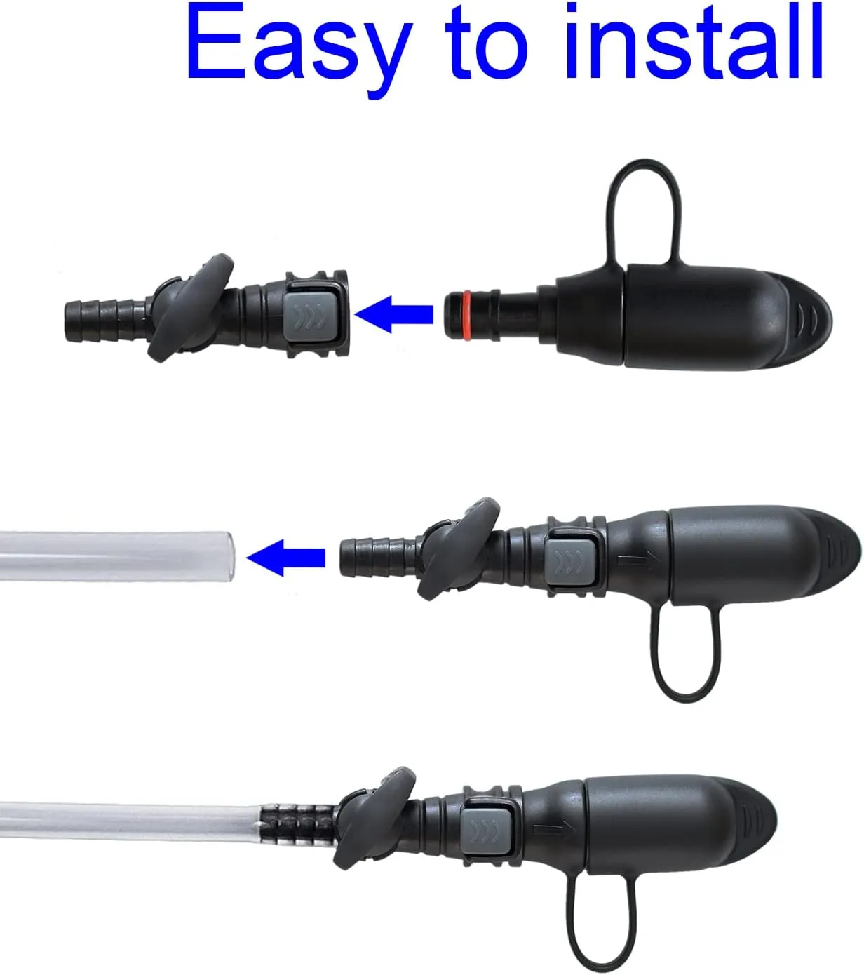 RECON GS2 Hydration Bite Valve push in with on/off switch