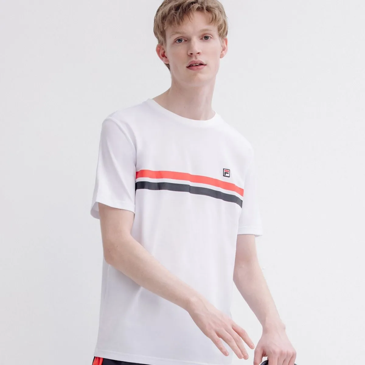Red Line Casual White T-Shirt