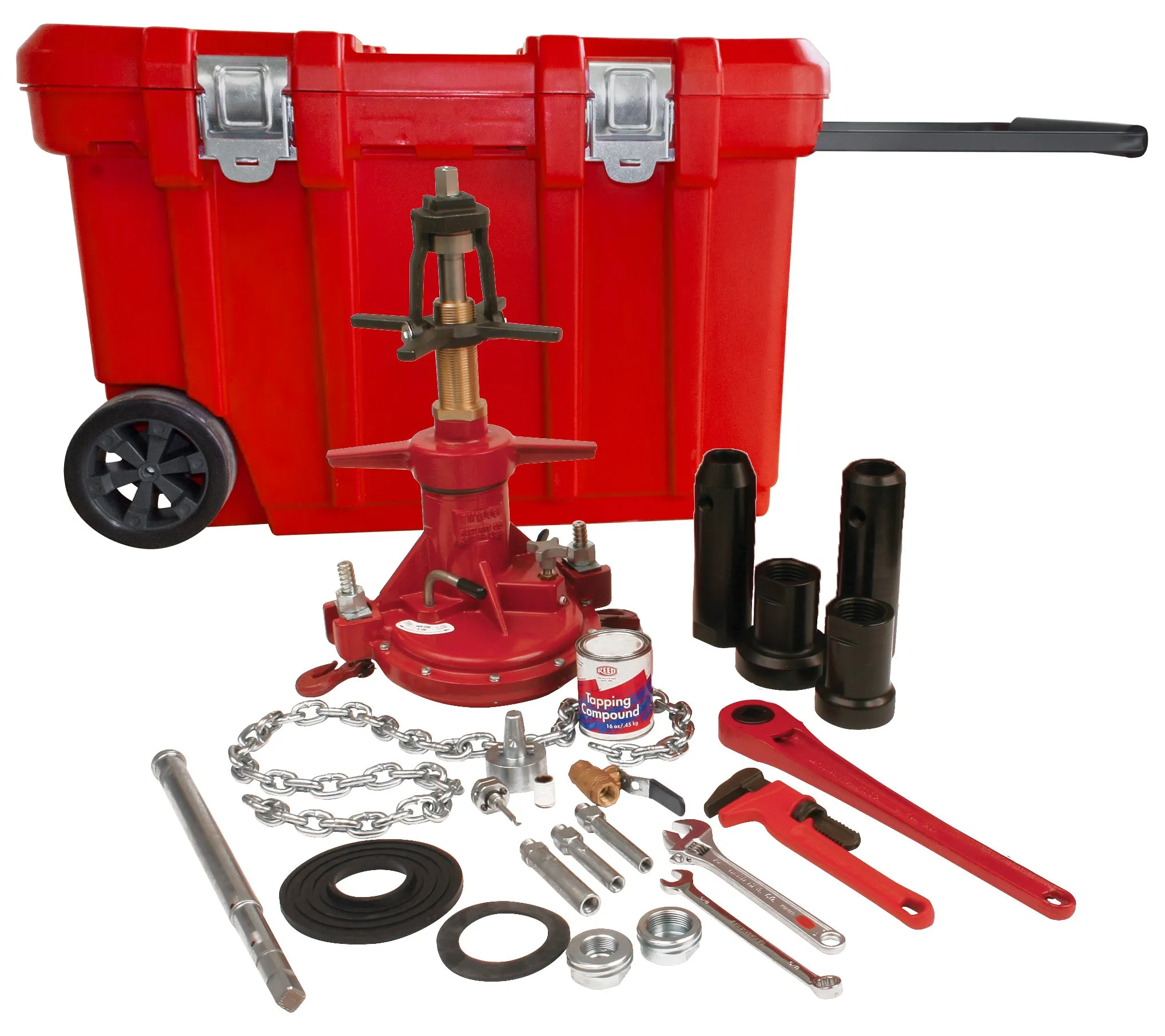 REED CDTM2100 Combination Drilling and Tapping Machine with 3/4 to 1-Inch Tap and 3/4 to 2-Inch Drill