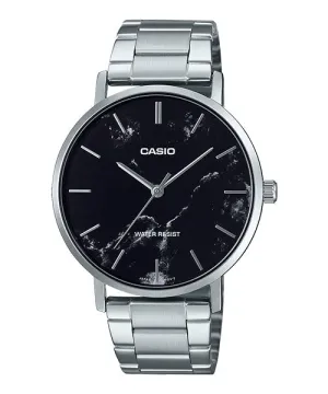 Reloj casual correa de Acero inoxidable MTP-VT01DM-1A