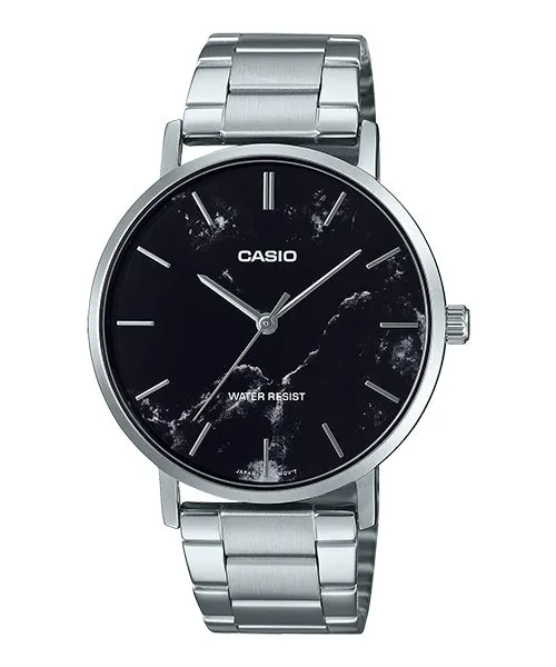 Reloj casual correa de Acero inoxidable MTP-VT01DM-1A