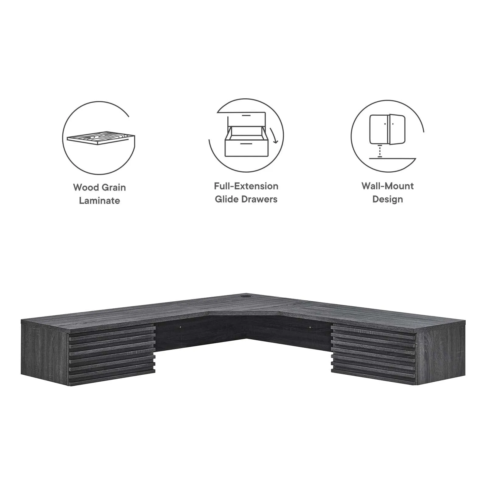 RENDER WALL MOUNT CORNER OFFICE DESK
