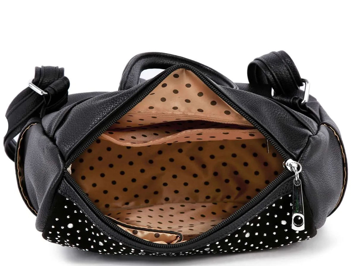 Rhinestone Skull Glam Backpack