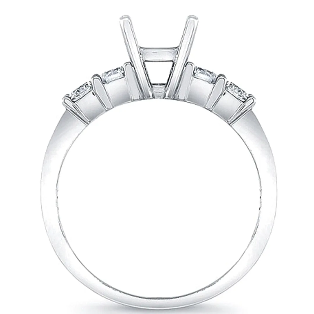 Round Brilliant Common Prong Diamond Engagement Ring- .45ctw tw.