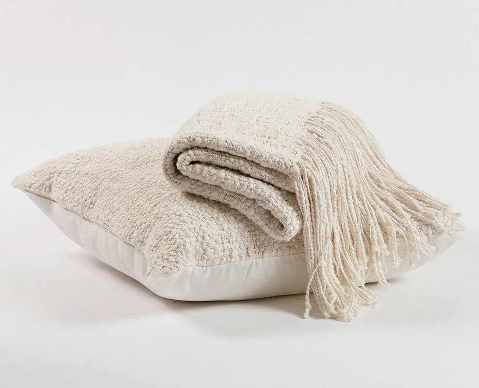 Rustic Cotton Square Pillow