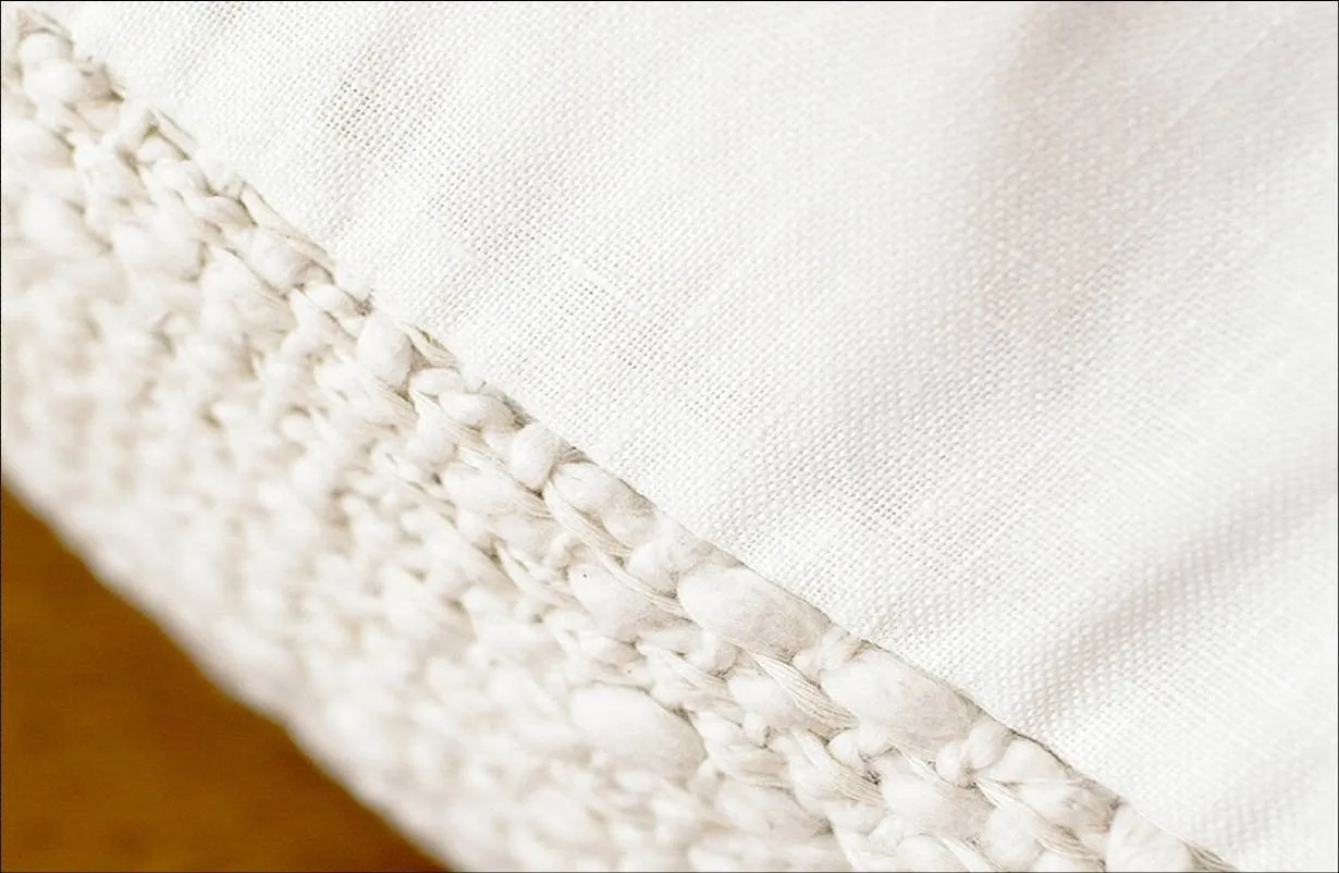Rustic Cotton Square Pillow