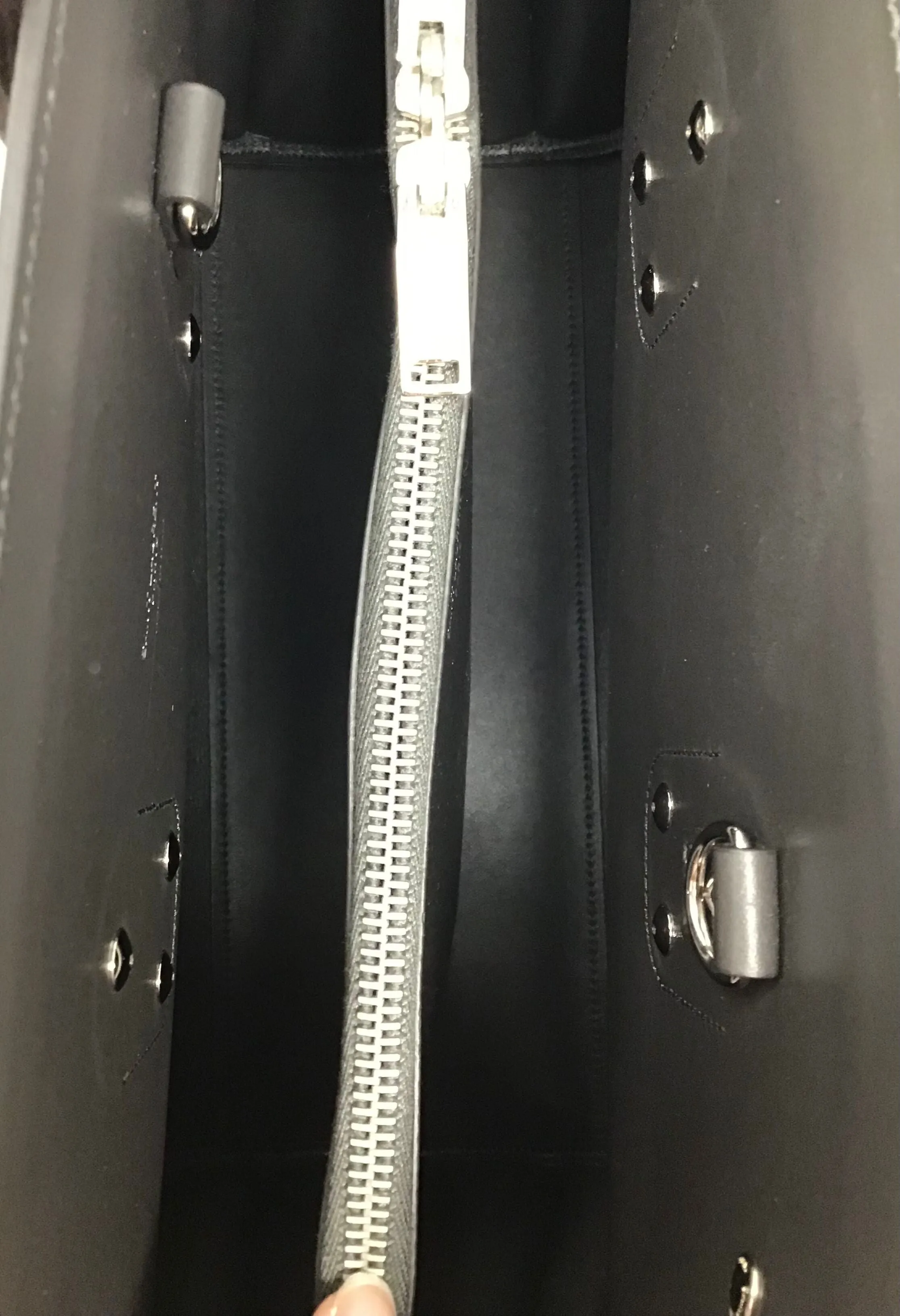 Saint Laurent Brown 'Sac De Jour' SM Embossed Croc Tote W/Strap