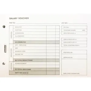 Salary Voucher Pad of 50
