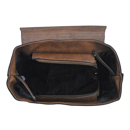 !SALE! Black Cow Faux Leather NGIL Utility Backpack