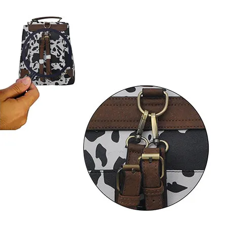 !SALE! Black Cow Faux Leather NGIL Utility Backpack