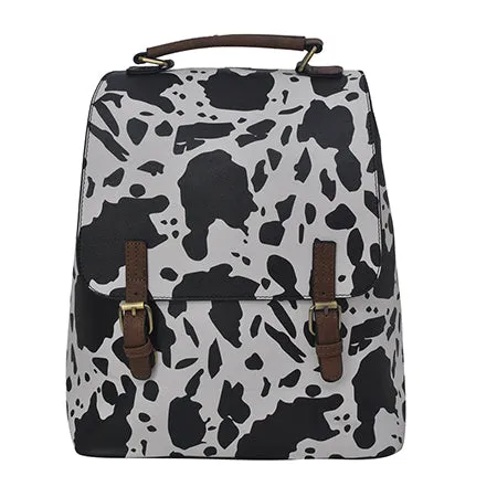 !SALE! Black Cow Faux Leather NGIL Utility Backpack