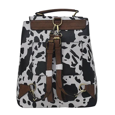 !SALE! Black Cow Faux Leather NGIL Utility Backpack
