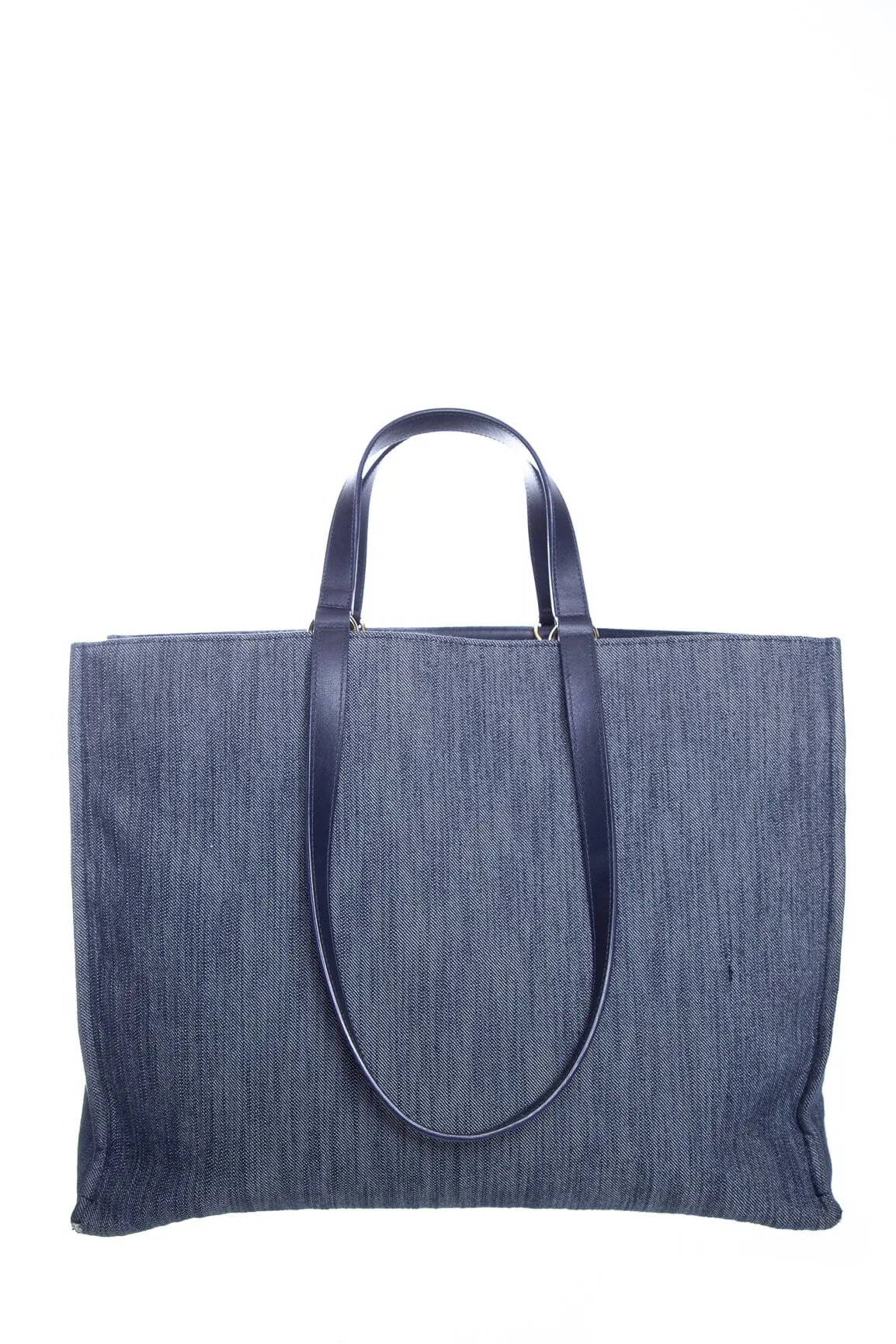 Salvatore Ferragamo Denim Logo Tote