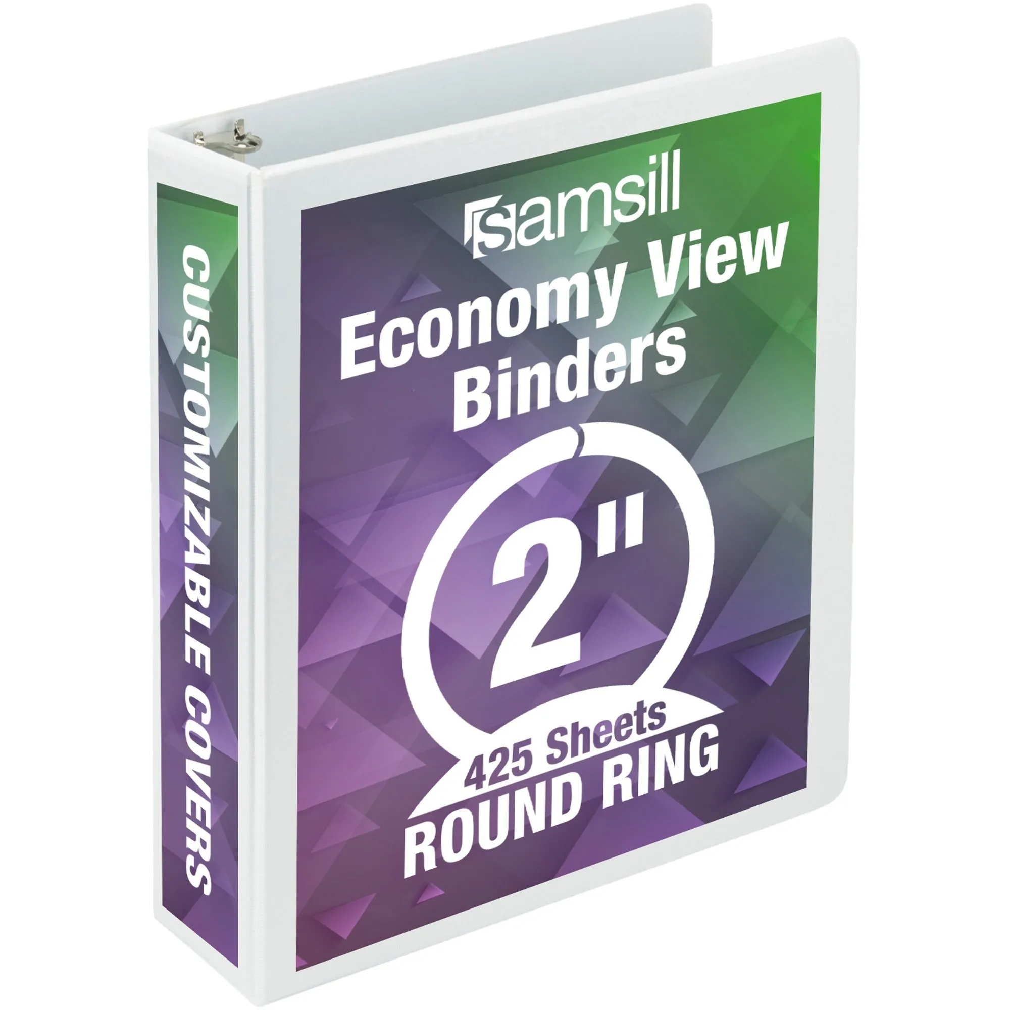 Samsill Economy 2" Round Ring View Binders