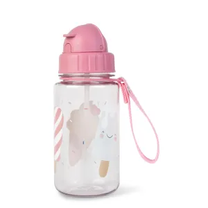 Saro Baby Bottle With Straw & Handle - Ice Cream