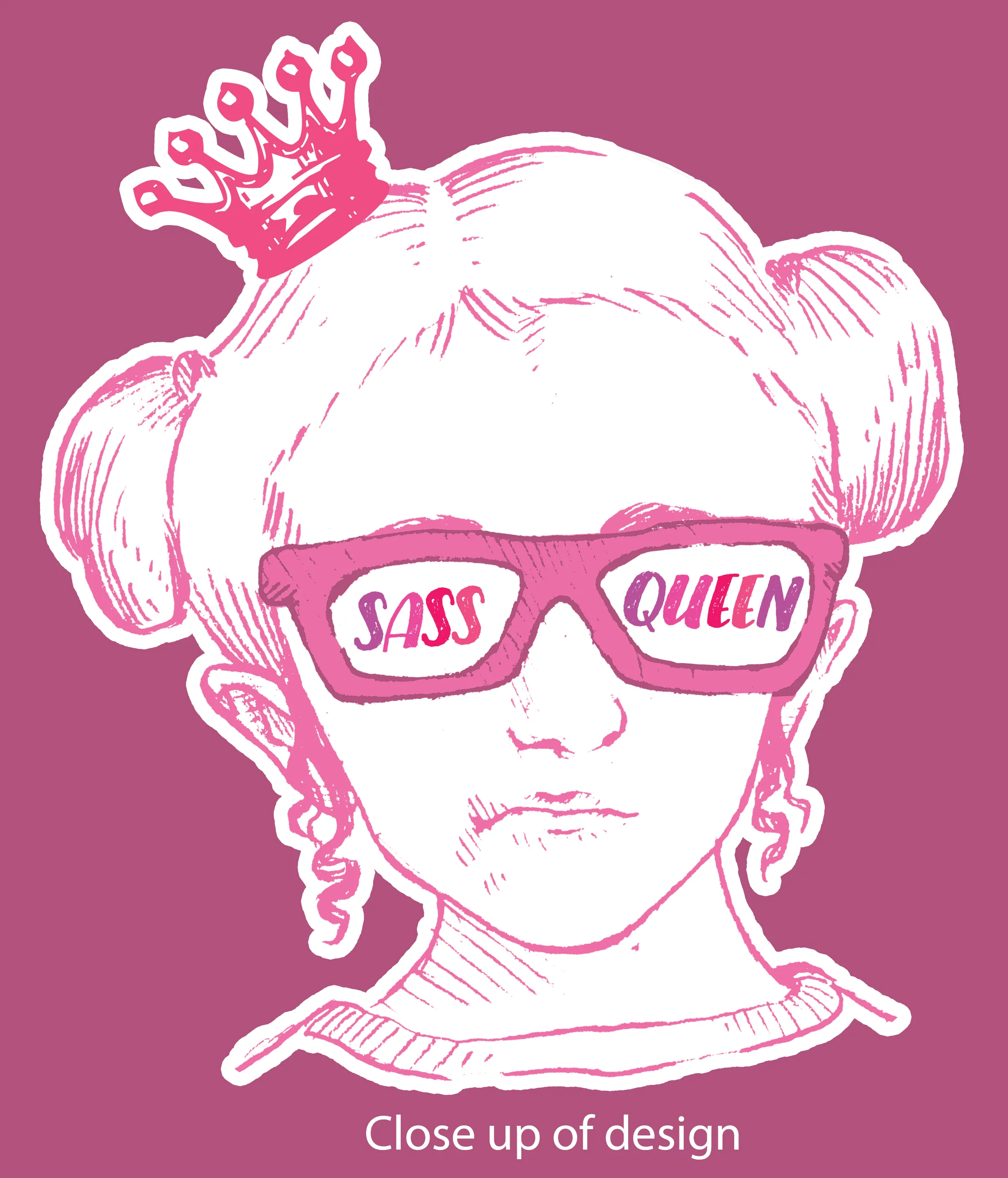 Sass Queen Glasses (Esperanza - Raising Dion) Drawstring Bag