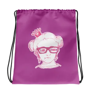 Sass Queen Glasses (Esperanza - Raising Dion) Drawstring Bag