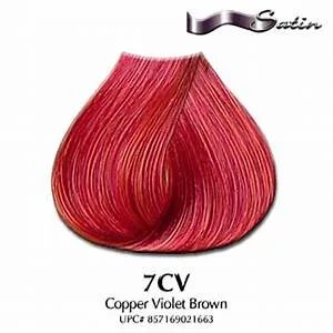 Satin hair color 6CV Dark Copper Violet Brown 3 oz *