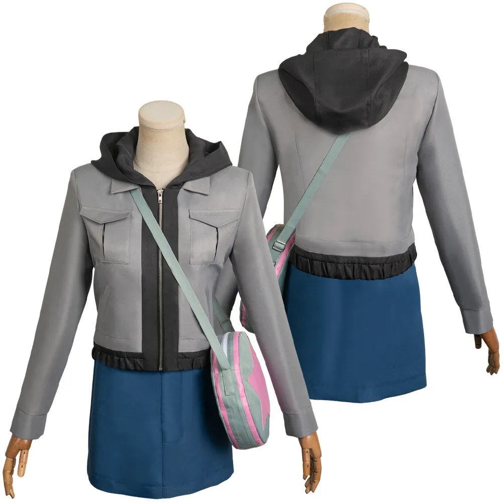 Scott Pilgrim Takes Off TV Ramona Flowers Blue Suit Cosplay Costume Outfits Halloween Carnival Suit