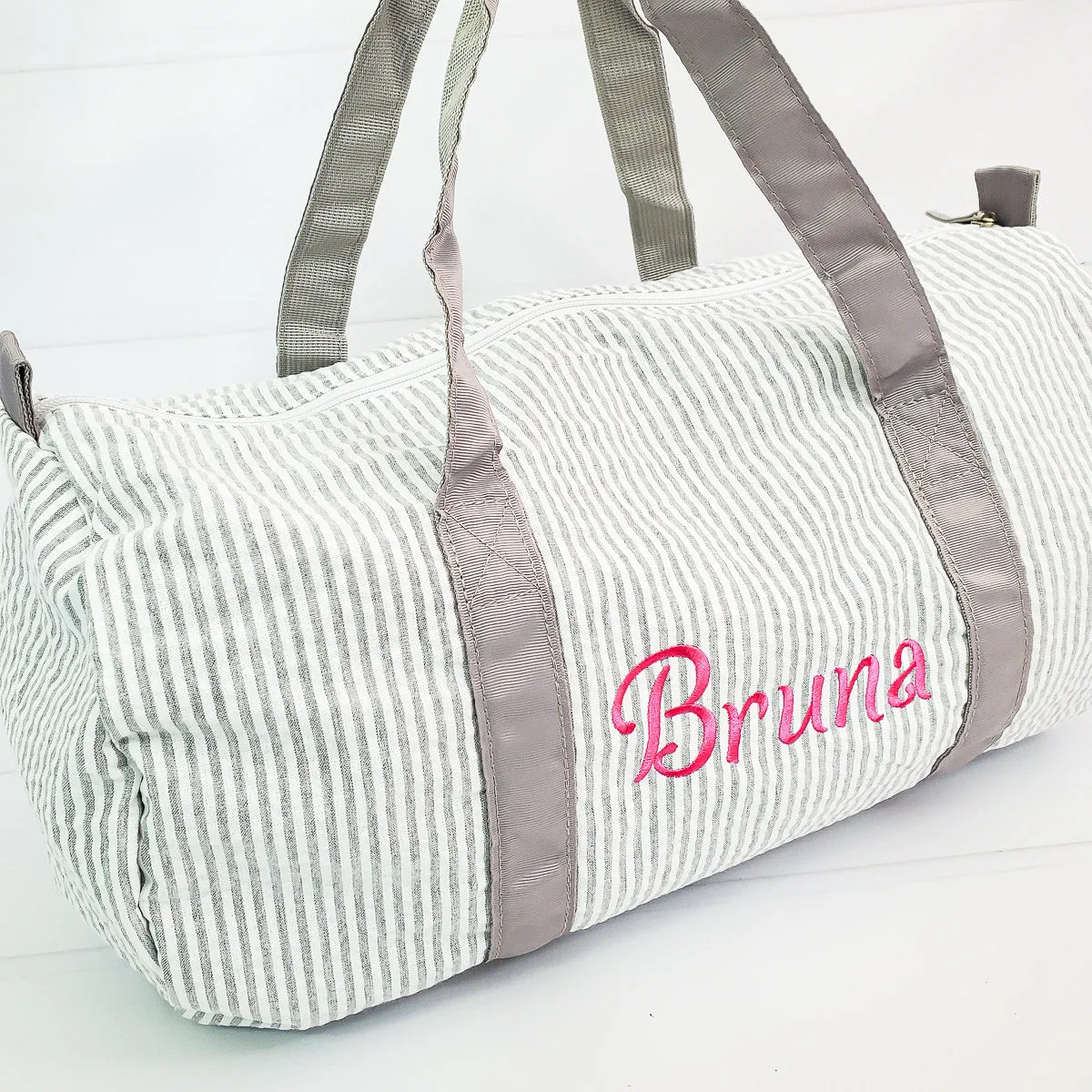 Seersucker Duffle Bag - 5 Colors