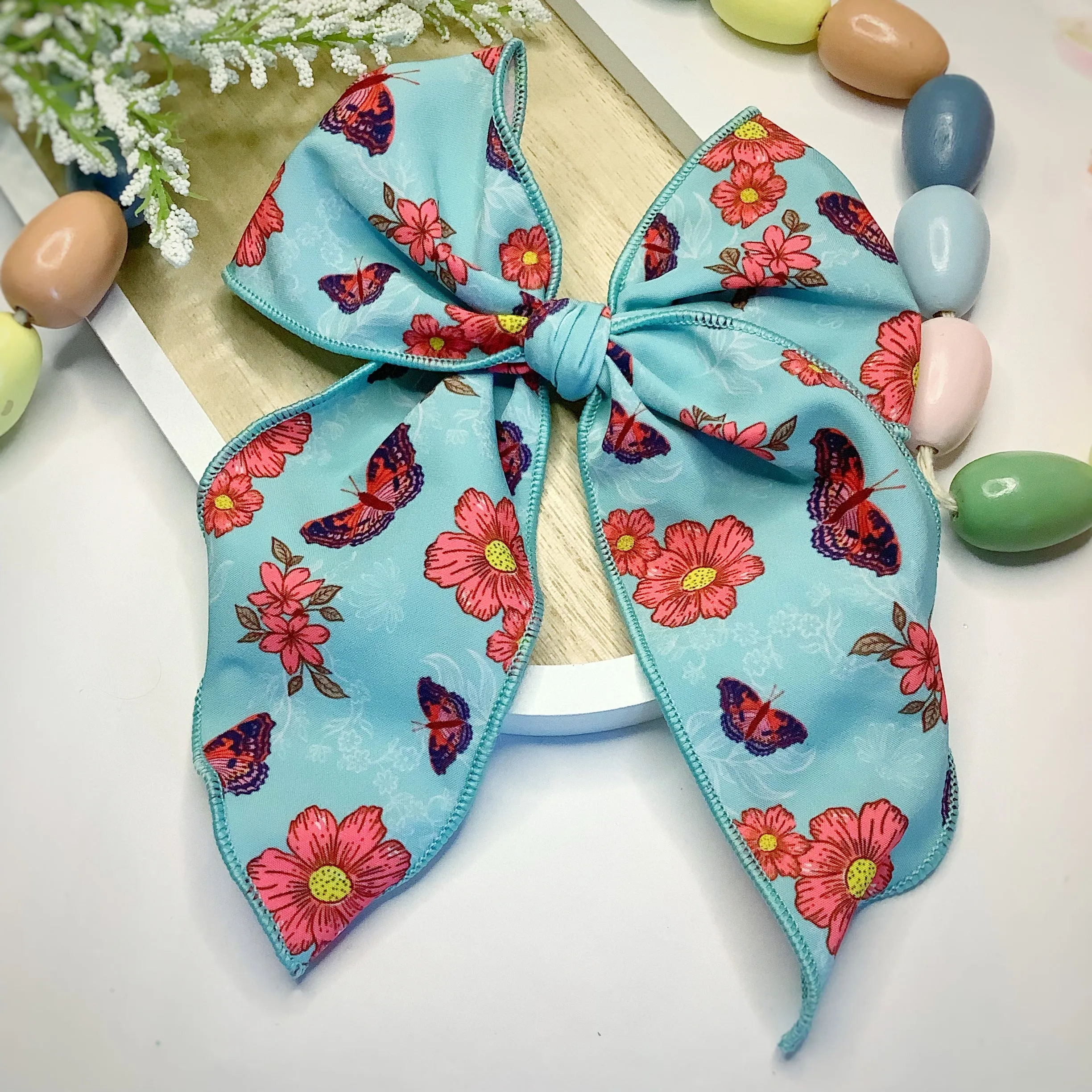 Shabby Chic Butterfly Bow Strip and Scrunchie Collection