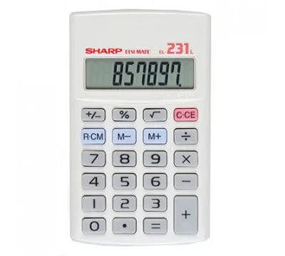 Sharp Basic 8 Digit Calculator EL231LB