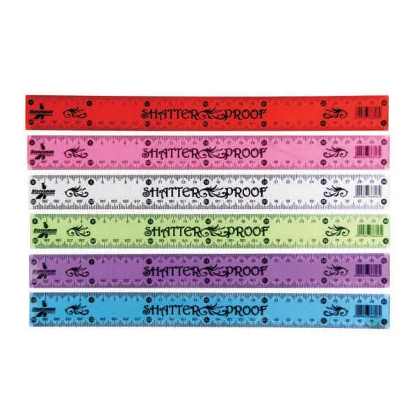 Shatterproof Rulers 30cm 843965