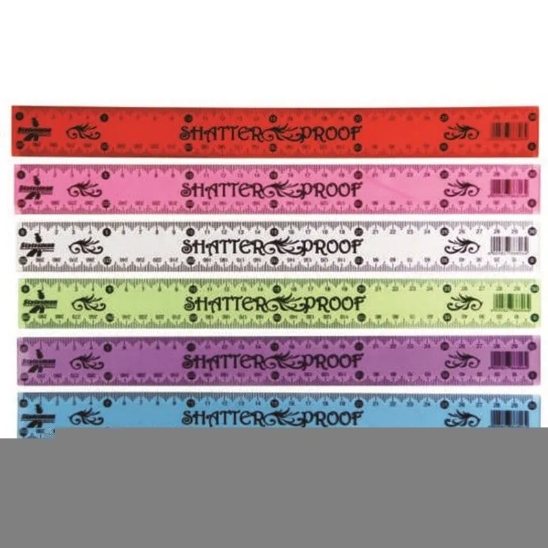 Shatterproof Rulers 30cm 843965