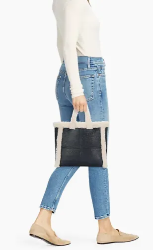 SHEARLING LAMB TOTE