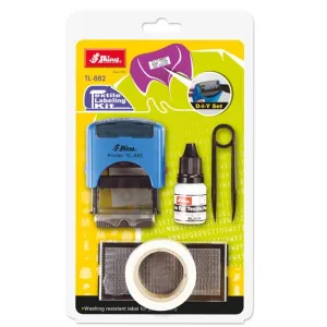Shiny Self Inking Textile Labeling Kit TL-TL-882
