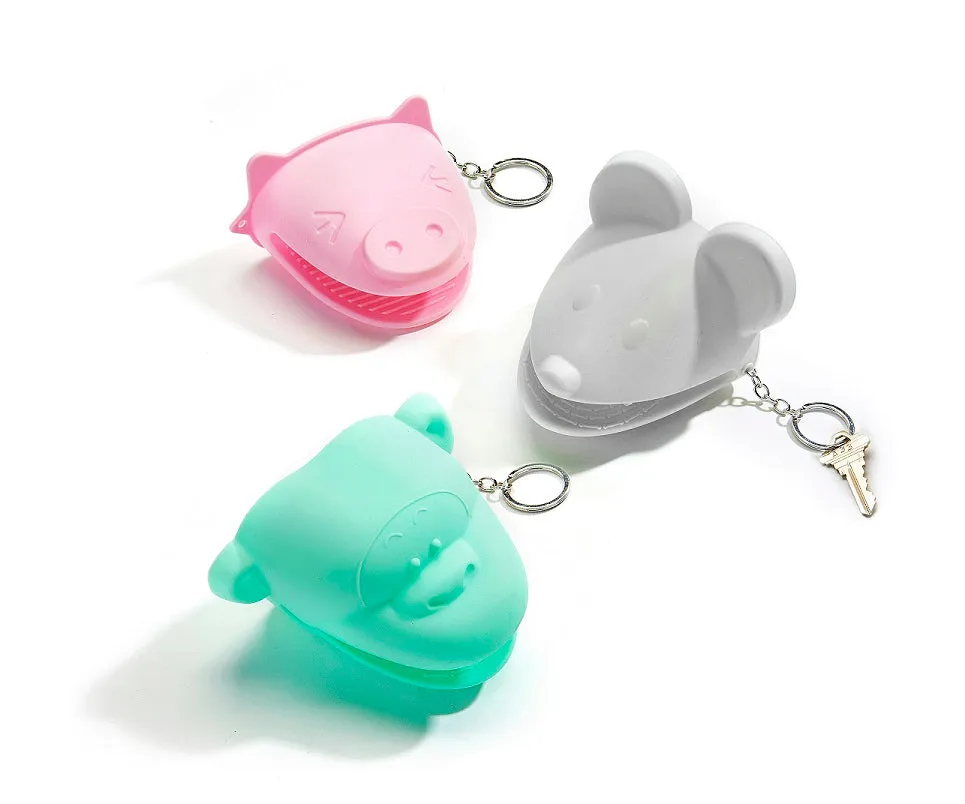 Silicon Finger Grip with Keychain