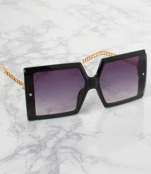 Single Color Sunglasses - BV27303-BLACK - Pack of 6 - $2.75/piece