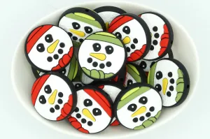 Snowman Textured Bead