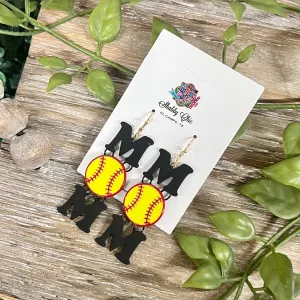 Softball MOM Earrings