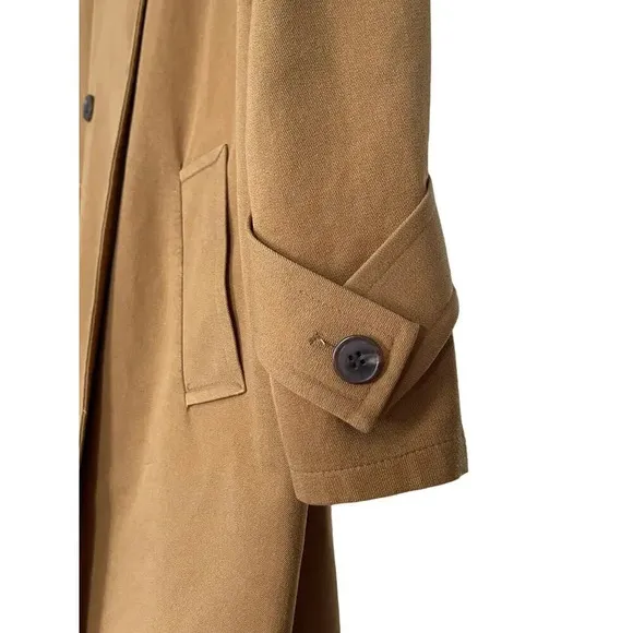 Something Navy Easy Oversize Trench Coat Overcoat in Tan Bronze Camel Size M